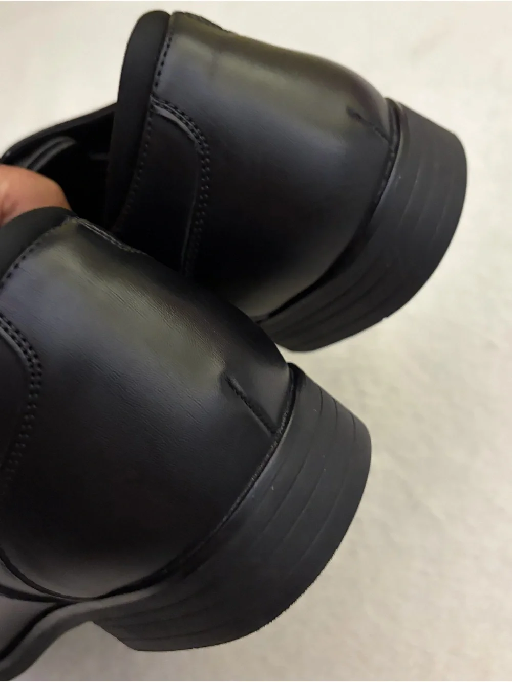 Bruno Marc Men's Black Leather Slip-On Dress Shoes Sz 9.5